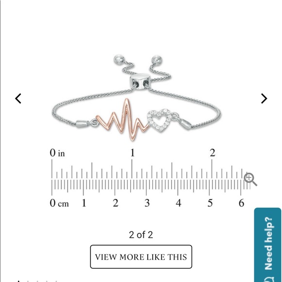 Zales diamond heartbeat bracelet - Picture 1 of 5